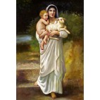 Madonna mit Jesuskind - handgemaltes Ölbild in 60x90cm- 10_35