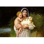 Madonna mit Jesuskind - handgemaltes Ölbild in 60x90cm- 10_35