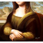 Mona-Lisa Portrait - handgemalt nach  "Leonardo da Vinci" 50x60cm 