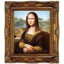 Mona-Lisa Portrait - handgemalt nach  "Leonardo da Vinci" 50x60cm 