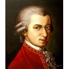 Mozart Portrait - Portrait - handgemaltes Ölbild in 50x60cm