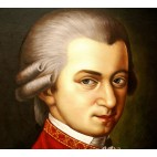 Mozart Portrait - Portrait - handgemaltes Ölbild in 50x60cm