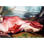 Diana - handgemaltes Ölbild in 60x90cm Nattier