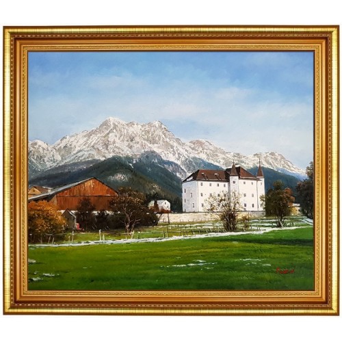 Schloss Dorfheim Saalfelden - Ölgemälde 50x60cm