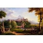 Thomas_cole_110x70cm - der Aufbruch v. Thomas cole