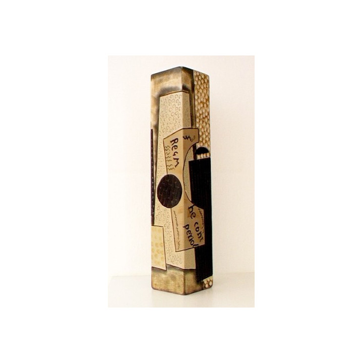 abstrakte Vase in Quaderform
