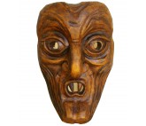 Kindermaske Krampusmaske Wandmaske aus Holz_SBG6