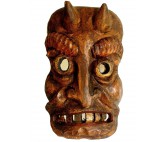 Kindermaske Krampusmaske Wandmaske aus Holz