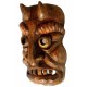 Kindermaske Krampusmaske Wandmaske aus Holz