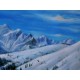 Ölbild Schmittenberg Zell am See Winterlandschaft Ölgemälde HANDGEMALT 50x150cm 