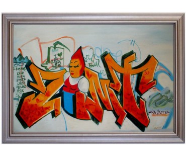 Graffiti Zellasi Streetart Ölbild - 60x90cm