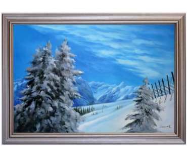 Ölbild Schmittenberg Zell am See Winterlandschaft Ölgemälde HANDGEMALT 60x90cm Ölbild Schmittenberg Zell am See Winterlandschaft Ölgemälde HANDGEMALT 60x90cm