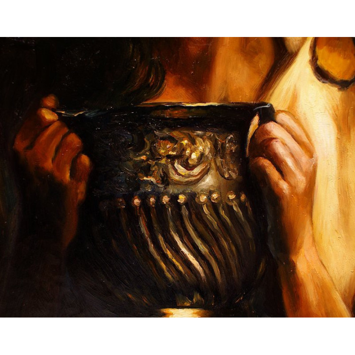 Alma Tadema- handgemaltes Ölbild in 50x90 cm - Prize for the Artists v. Alma-Tadema Sir Lawrence