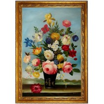 Blumenstrauß-1-149 - handgemaltes Ölbild in 60x90cm