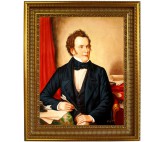 Franz Schubert Portrait - handgemaltes Ölbild in 50x60cm