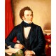 Franz Schubert Portrait - handgemaltes Ölbild in 50x60cm