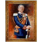 Kaiser Wilhelm II in Uniform - hochwertiges handgemaltes Ölgemälde auf Leinwand - handgemaltes Ölbild in 50x60cm