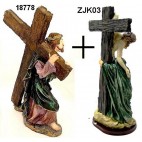 KRUZIFIX -Jesus trägt sein Kreuz 18778 - H32cm