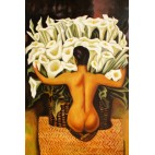 Ölbild Akt, Erotik, Liebesakt am Tisch, Nude HANDGEMALT,Gemälde 60x60cm