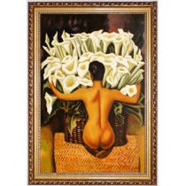 Ölbild Tulpenstrauss, Nude HANDGEMALT,Gemälde 60x90cm