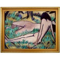 Otto Müller, 2 Mädchen - handgemaltes Ölbild 50x70cm