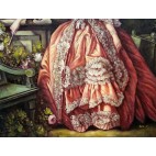 Francois Boucher,Lady Pompadur - handgemaltes Ölbild in 60x90cm 