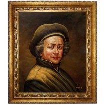 REMBRANDT VAN RIJN-Portrait-Ölbild in 50x60cm