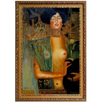 Umarmung - handgemaltes Ölbild in 60x90cm v. Klimt Gustav