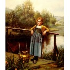 Knight Daniel Ridgway Maria on Terrace Ölbild 50x60cm