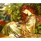 Dante Gabriel Rossetti, die Pia von Tolomei - handgemaltes Ölbild F 50x60cm