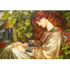 Dante Gabriel Rossetti, die Pia von Tolomei - handgemaltes Ölbild F 50x60cm