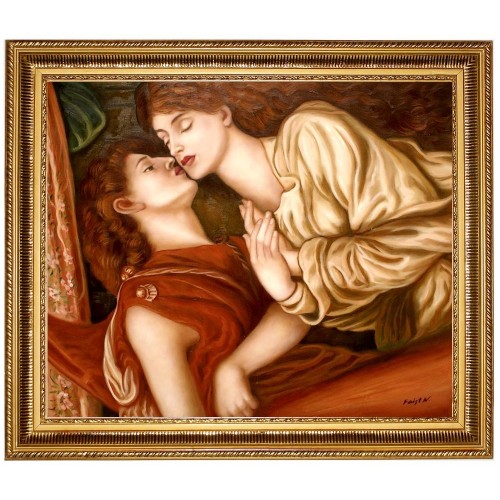 Dante Gabriel Rossetti, Dantes Traum - handgemaltes Ölbild F 50x60cm