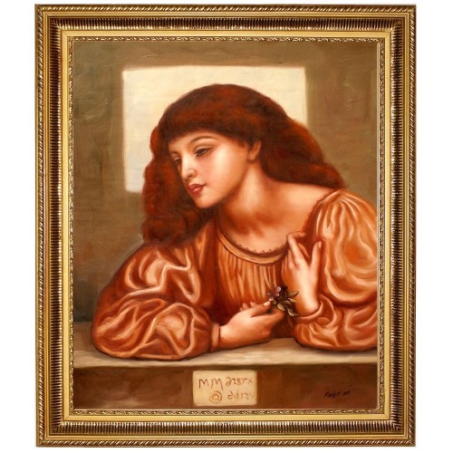 Dante Gabriel Rossetti, May Morris - handgemaltes Ölbild F 50x60cm