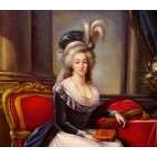 Elisabeth Louise Vigee Lebrun Marie Antoinette - handgemaltes Ölbild F 60x90cm