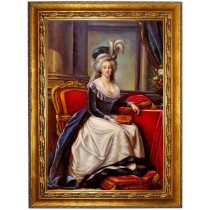 Elisabeth Louise Vigee Lebrun Marie Antoinette - handgemaltes Ölbild F 60x90cm