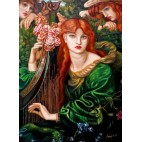 Dante Gabriel Rossetti, La Ghirlandata- handgemaltes Ölbild F 50x70cm
