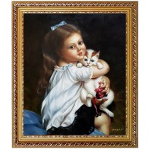 Emile Munier spielende Katzen handgemaltes Ölbild F 50x60cm