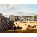 Ölgemälde Schoss Schönbrunn Bernardo Bellotto 60x90cm