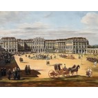Ölgemälde Schoss Schönbrunn Bernardo Bellotto 60x90cm