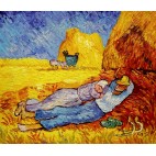 Siesta, Vincent van Gogh - handgemaltes Ölbild 50x60cm