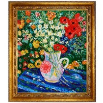 Blumenstrauß, Vincent van Gogh - handgemaltes Ölbild 50x60cm