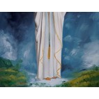 Lourdes Madonna, die Madonna des Himmels - Ölgemälde handgemalt