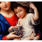 Wundertätige Madonna, die Madonna des Himmels - Ölgemälde