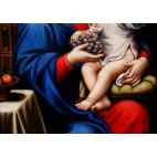 Wundertätige Madonna, die Madonna des Himmels - Ölgemälde