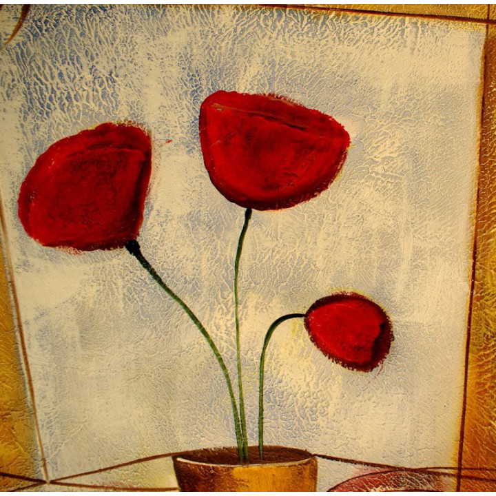 Ölgemälde- Blumen-6119 - 50x60cm